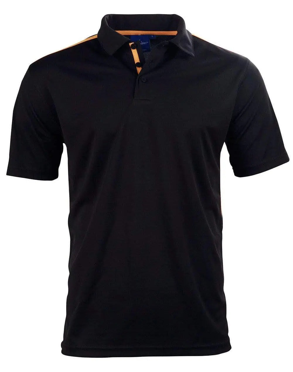 Winning Spirit PS83K Staten polo shirt Kid's Casual Wear Winning Spirit BLACK/GOLD 4K